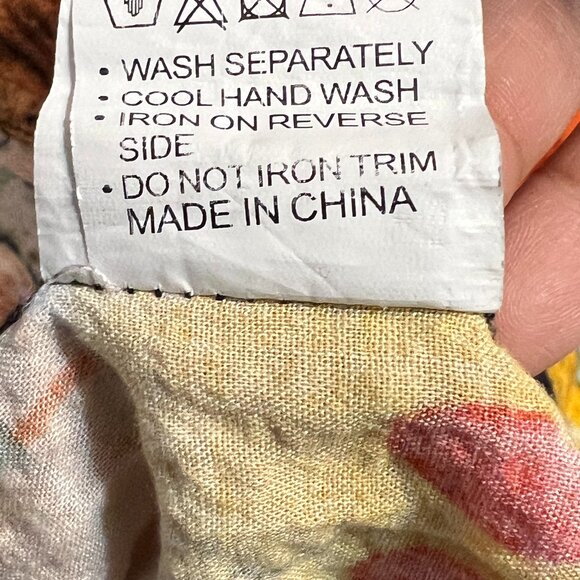 ELLA ZHU Women’s Abstract Art Print Dress Size L – Colorful Rayon Boho Summer - Picture 7 of 9